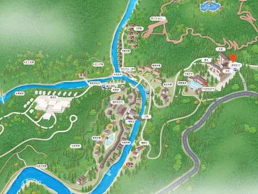 永泰结合景区手绘地图智慧导览和720全景技术，可以让景区更加“动”起来，为游客提供更加身临其境的导览体验。